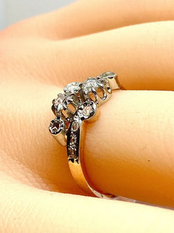 Bague en or 18 carats en diamants, époque 1900 - Castafiore