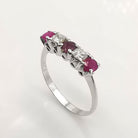 Bague en or 18 carats rubis et diamants - Castafiore