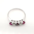 Bague en or 18 carats rubis et diamants - Castafiore