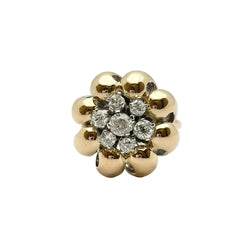 Bague en or 18KT avec diamants naturels ct 1.30 VS H. Epoque 1950 - Castafiore