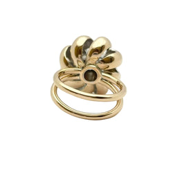 Bague en or 18KT avec diamants naturels ct 1.30 VS H. Epoque 1950 - Castafiore