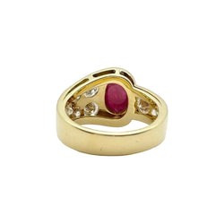 Bague en or 18KT avec rubis et diamants naturels GOUBLE' PARIS - Castafiore