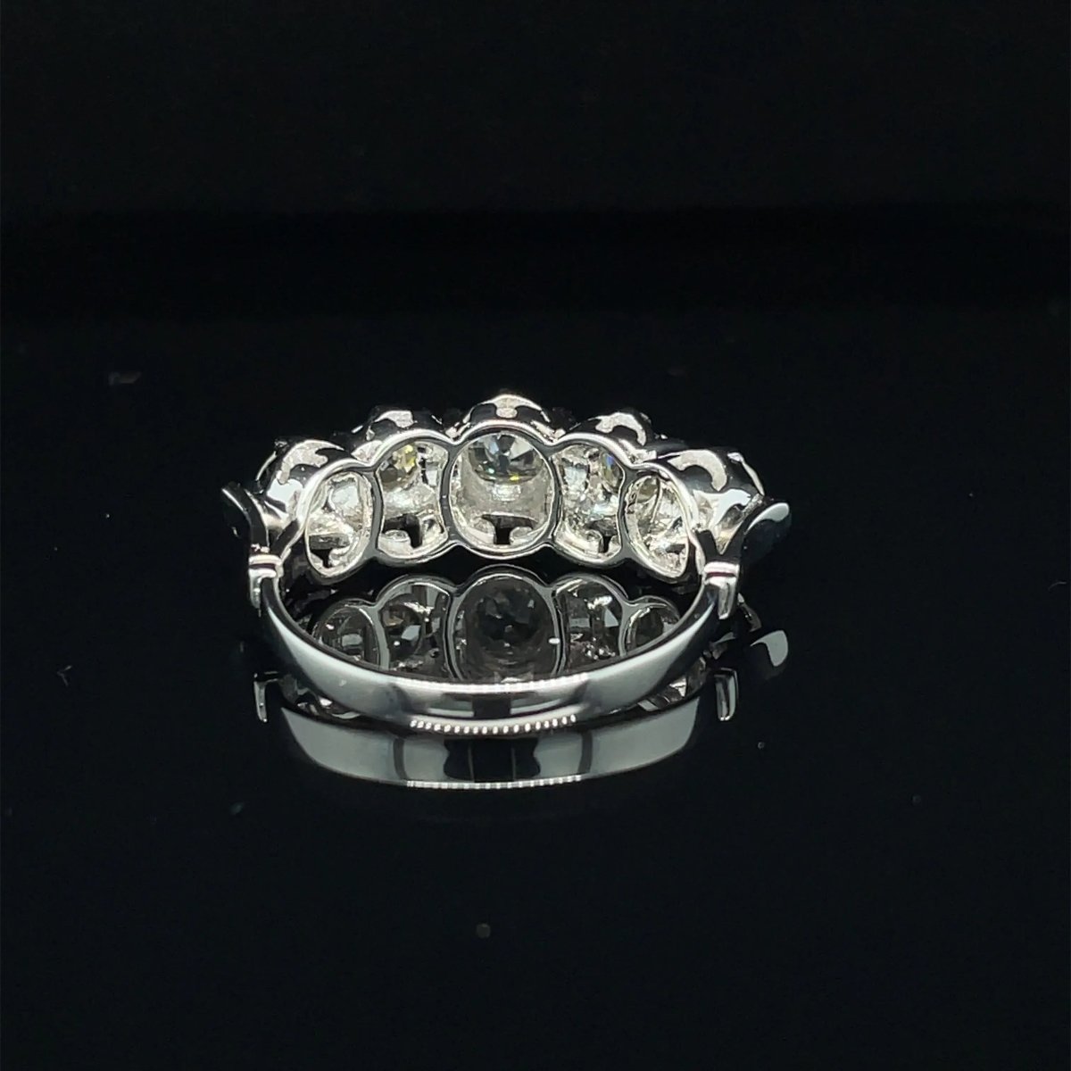 Bague en or Art déco 1,30 TWC diamant 'Five - Stone' (cinq pierres) - Castafiore