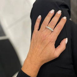 Bague en or Art déco 1,30 TWC diamant 'Five - Stone' (cinq pierres) - Castafiore