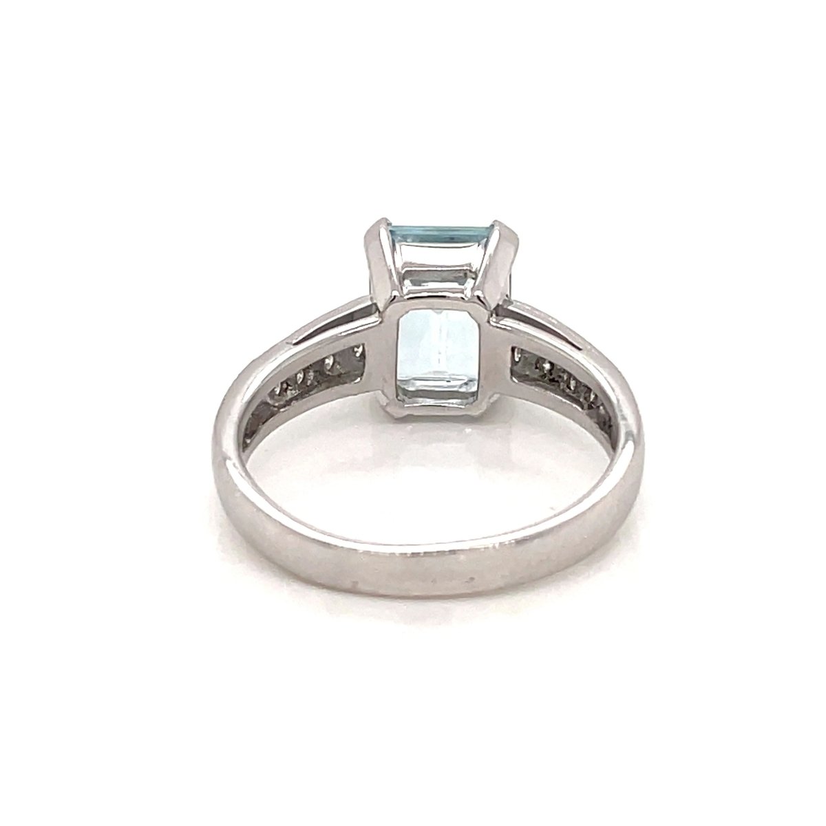 Bague en or avec aigue - marine et diamant de 2,5 carats - Castafiore