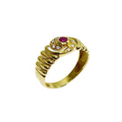 Bague en or avec rubis et diamants - Castafiore