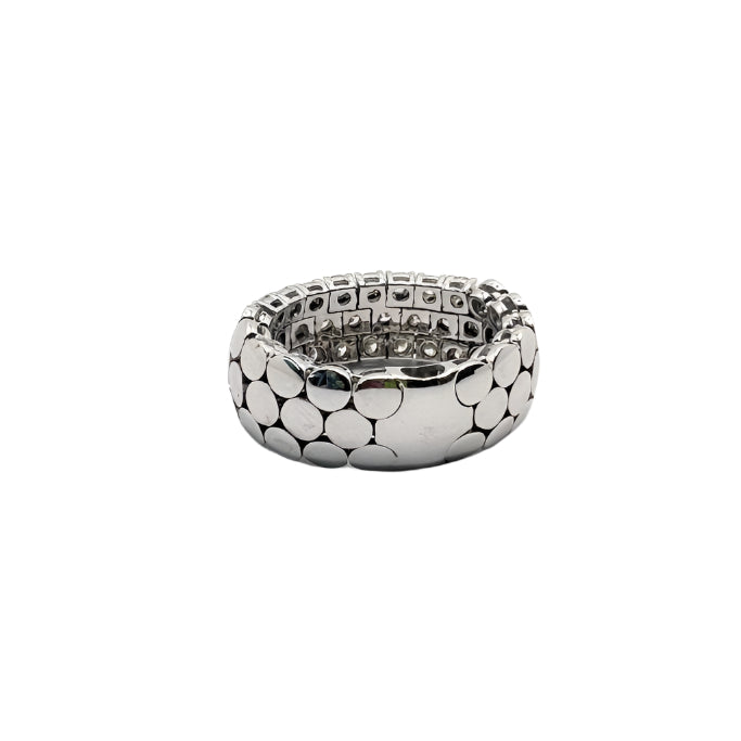 Bague en or blanc 18 carats avec diamants naturels - Castafiore