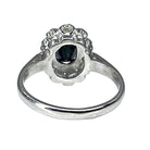 Bague en or blanc 18 carats en saphir et diamants - Castafiore