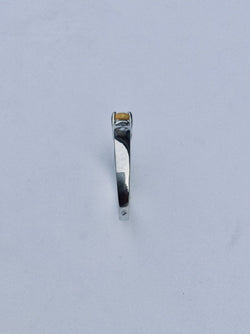 Bague En Or Blanc Diamants Et Citrine - Castafiore