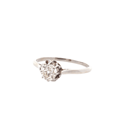 Bague en or blanc et diamant - Castafiore