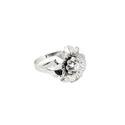 Bague en or blanc et diamant - Castafiore