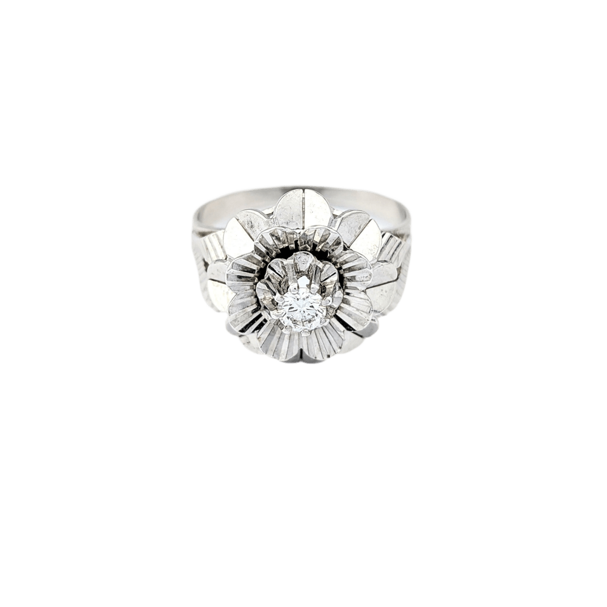 Bague en or blanc et diamant - Castafiore