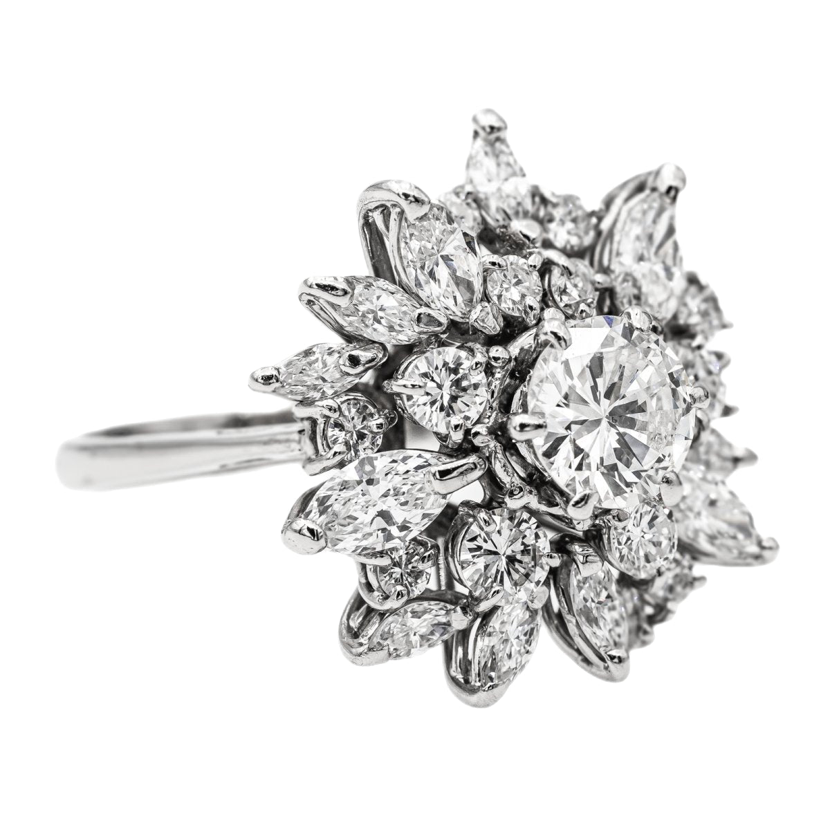 Bague en or blanc et diamant - Castafiore