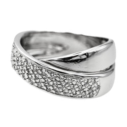 Bague en or blanc et diamant - Castafiore