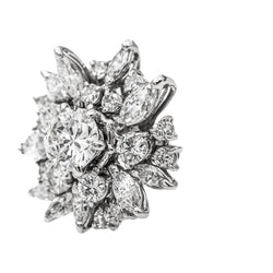 Bague en or blanc et diamant - Castafiore