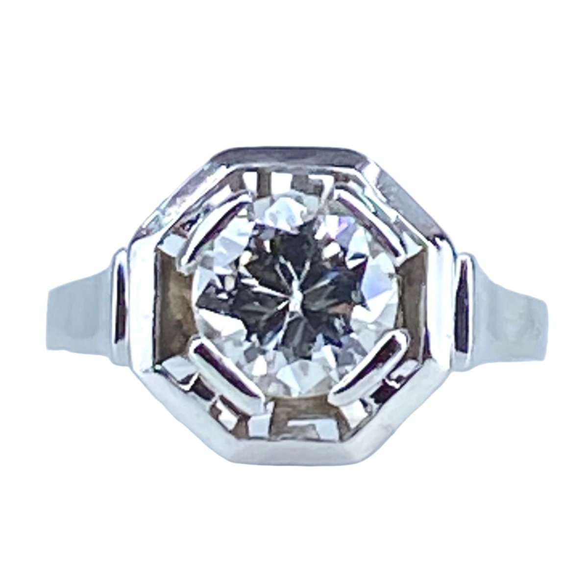 Bague en or blanc et diamant - Castafiore