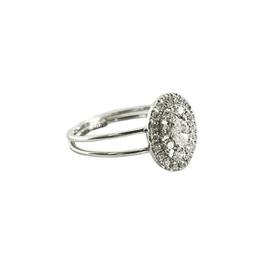 Bague en or blanc et diamants - Castafiore