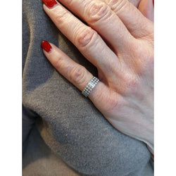 Bague en or blanc et diamants - Castafiore