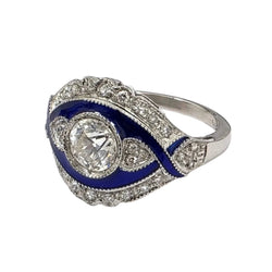 Bague en or blanc et diamants - Castafiore