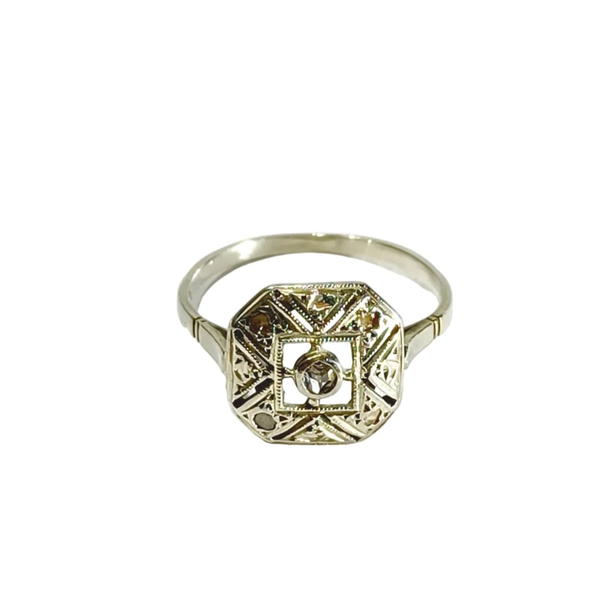 Bague en or blanc et diamants - Castafiore