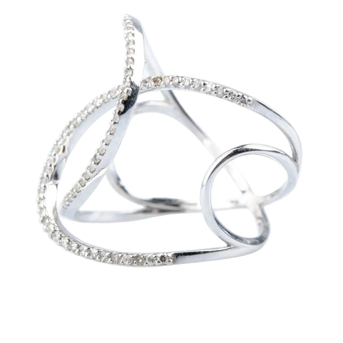 Bague en or blanc et diamants - Castafiore