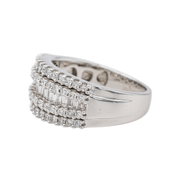 Bague en or blanc et diamants - Castafiore