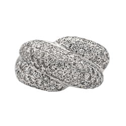 Bague en or blanc et diamants - Castafiore