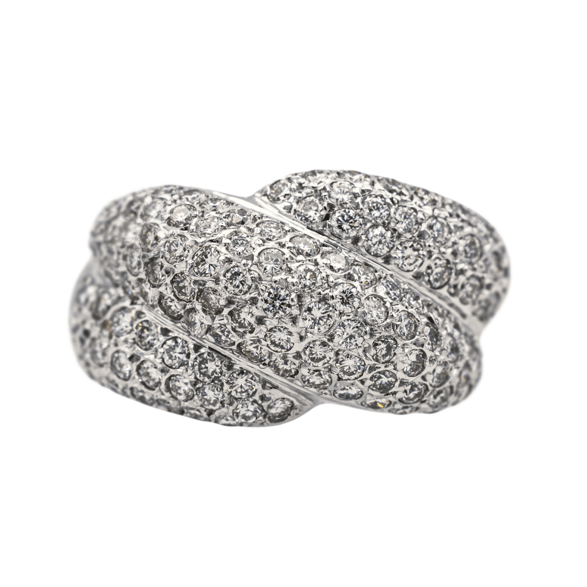 Bague en or blanc et diamants - Castafiore