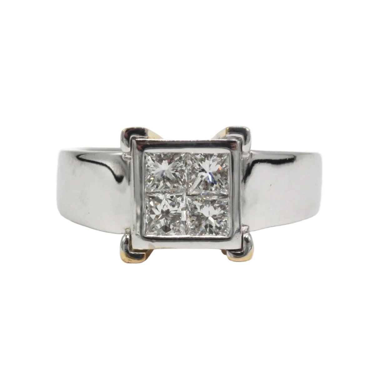 Bague en or blanc et diamants - Castafiore