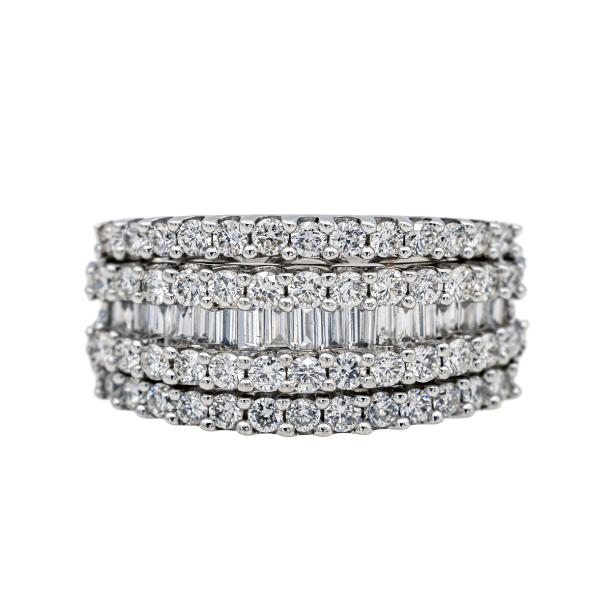 Bague en or blanc et diamants - Castafiore