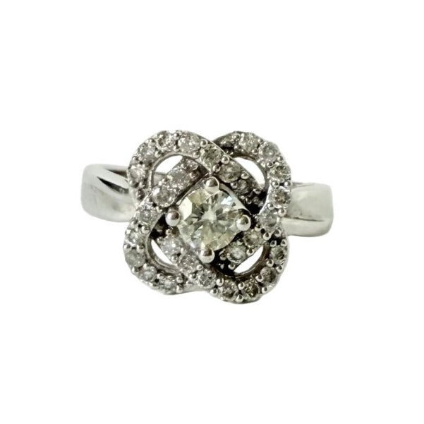 Bague en or blanc et diamants - Castafiore