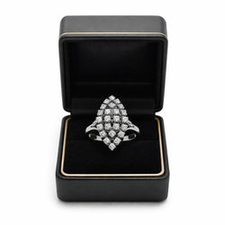 Bague en or blanc et diamants - Castafiore