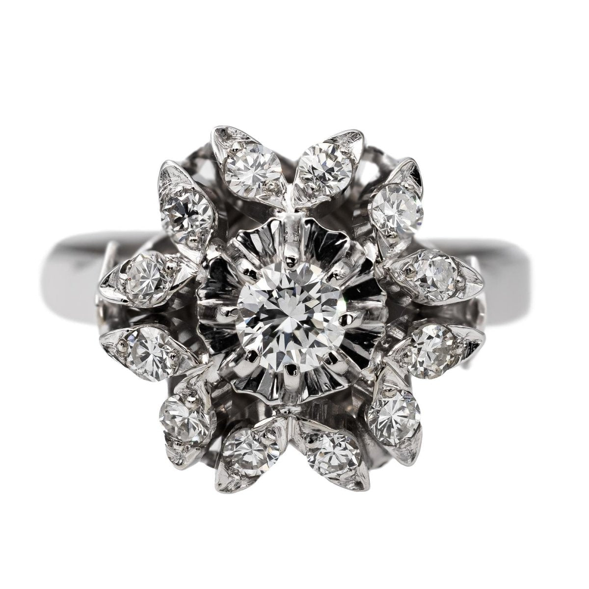 Bague en or blanc et diamants - Castafiore