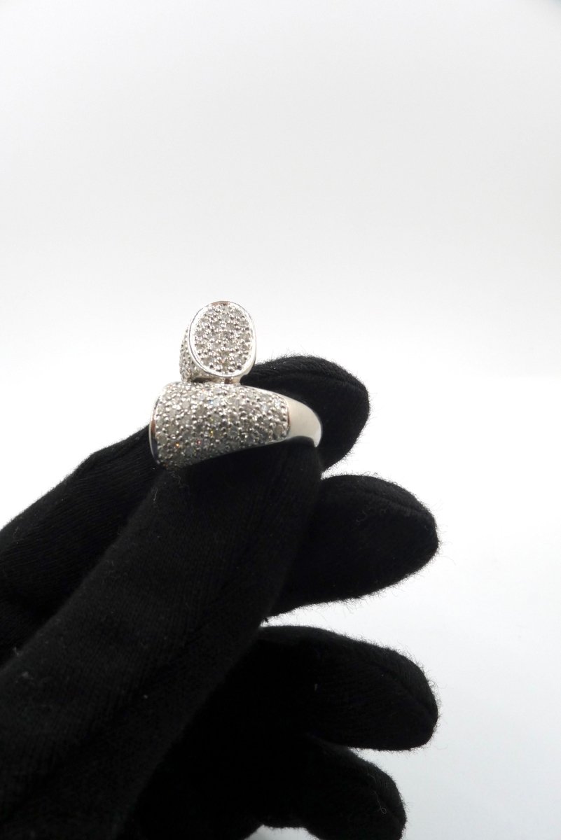 Bague en or blanc et diamants - Castafiore