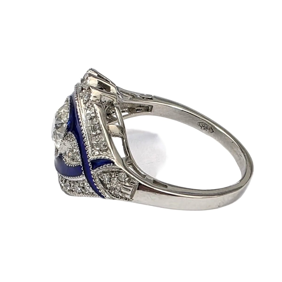 Bague en or blanc et diamants - Castafiore