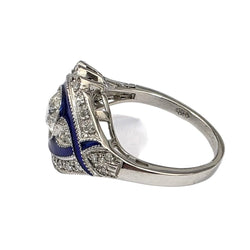 Bague en or blanc et diamants - Castafiore