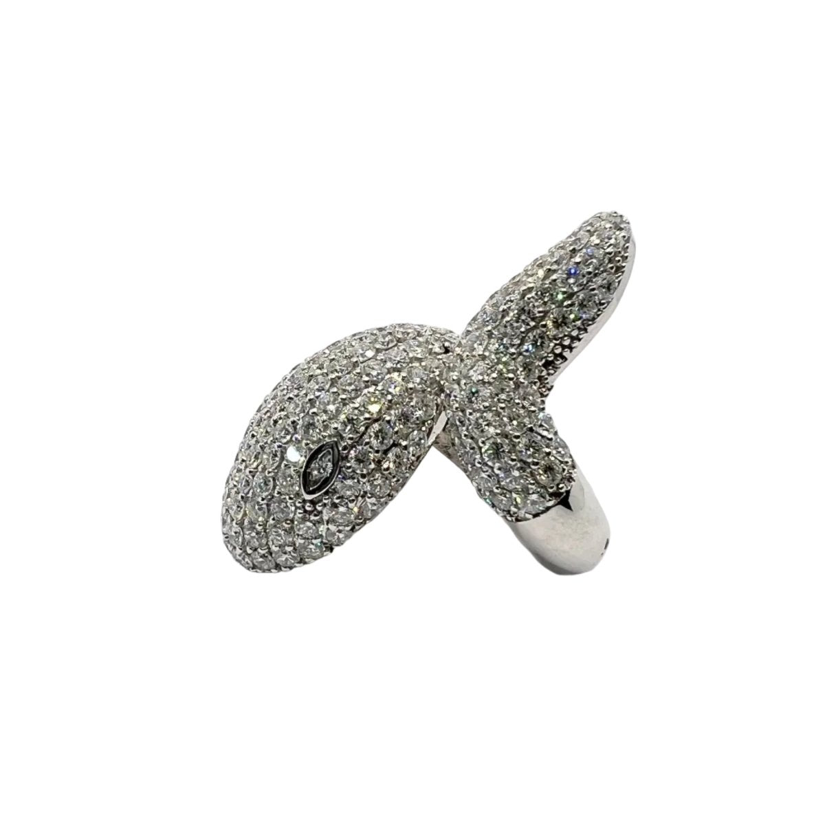Bague en or blanc et diamants - Castafiore