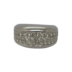 Bague en or blanc et diamants - Castafiore
