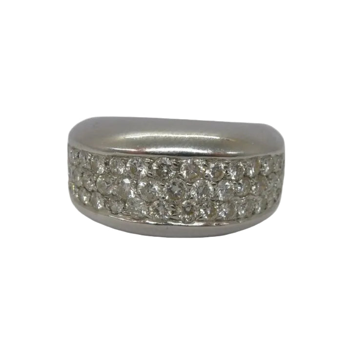 Bague en or blanc et diamants - Castafiore