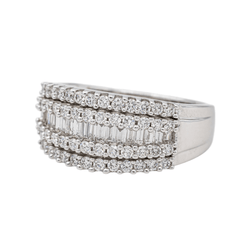 Bague en or blanc et diamants - Castafiore