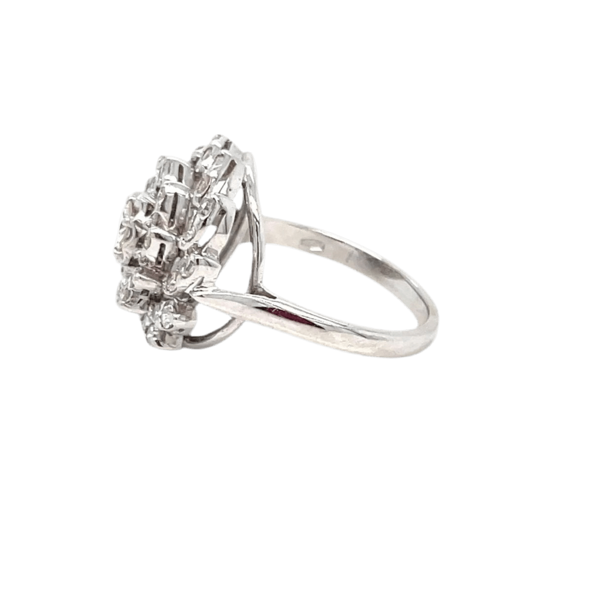 Bague en or blanc et diamants - Castafiore