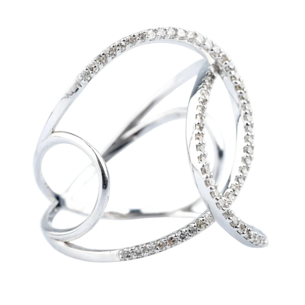 Bague en or blanc et diamants - Castafiore