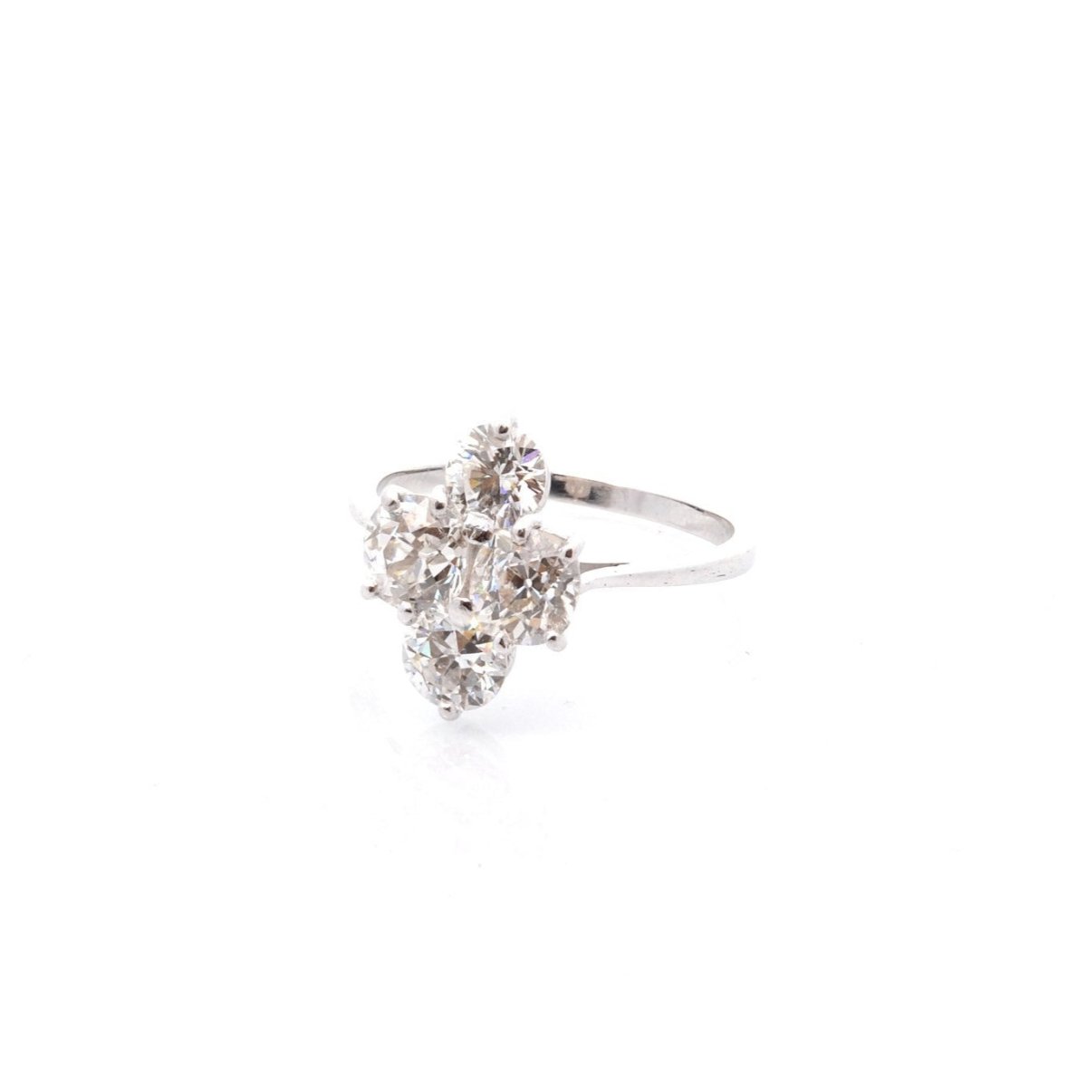 Bague en or blanc et diamants - Castafiore