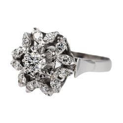 Bague en or blanc et diamants - Castafiore