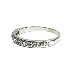 Bague en or blanc et diamants - Castafiore