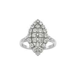 Bague en or blanc et diamants - Castafiore