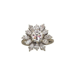Bague en or blanc et diamants - Castafiore