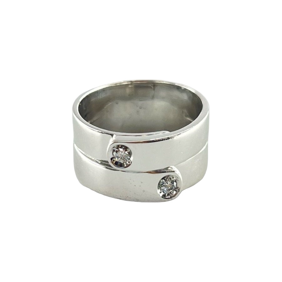 Bague en or blanc et diamants - Castafiore