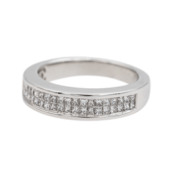 Bague en or blanc et diamants - Castafiore