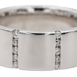 Bague en or blanc et diamants - Castafiore